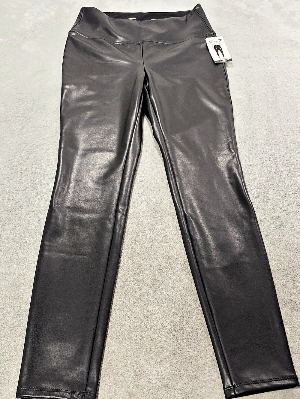 Seven Faux Leather Legging Leggings in Black Size Small NWT
